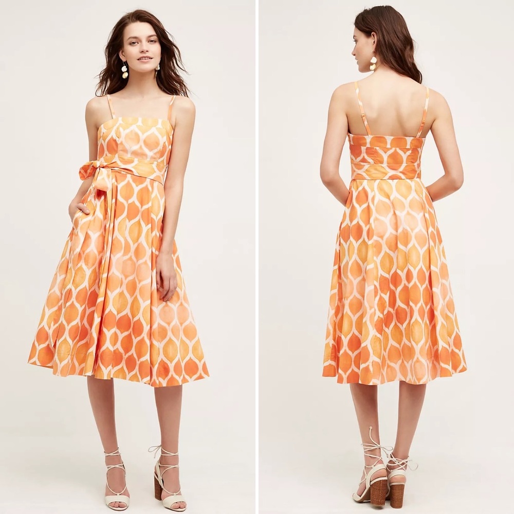 Anthropologie Freya Poplin dress by Maeve [NWT]